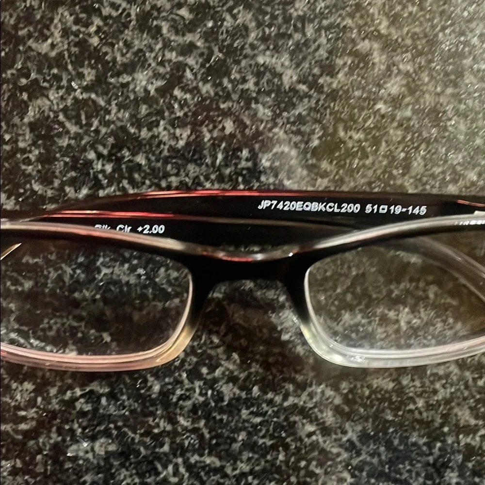 2 Foster Grant - 2 Generic -Black Rectangular Reading Glasses Sleek Design - Picture 7 of 16